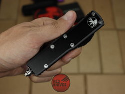 Нож Microtech UTX-85 S/E - черная рукоять, стандартный клинок, сатин + запчасти RK-389