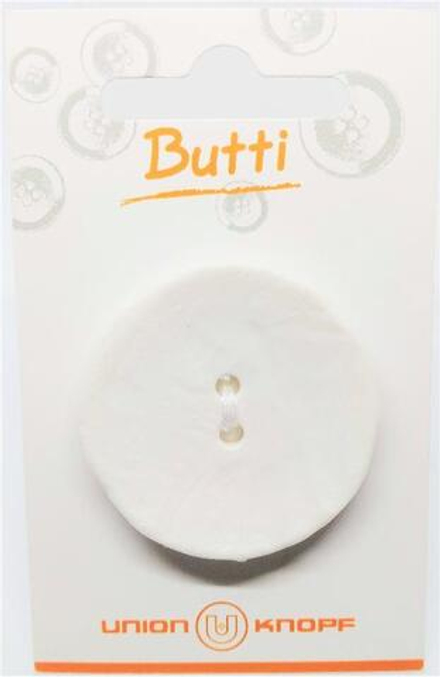 Пуговица №35 с 2-мя отверстиями, 40мм белая