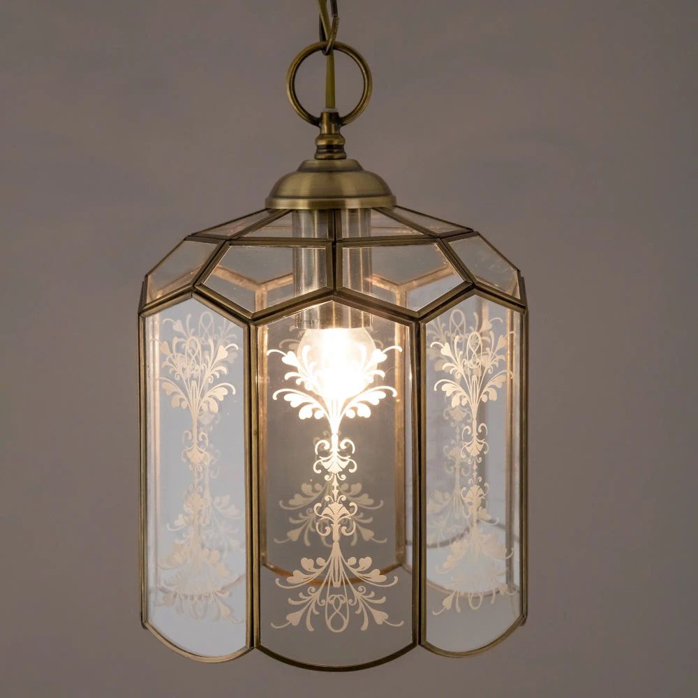 Citilux Витра-2 CL442210 Подвесной светильник витражный Бронза