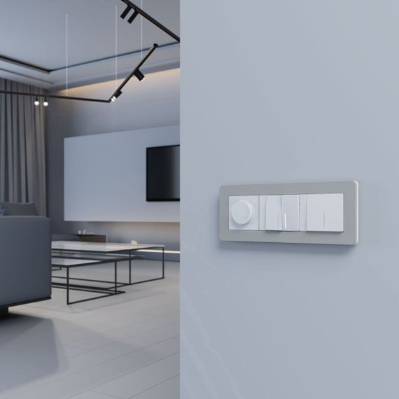 Рамка Werkel Split на 3 поста дымчатый/белый W0033067 4690389206085