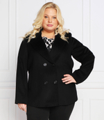 Хлопковое пальто natalia plus size Persona by Marina Rinaldi - черный(1084012)