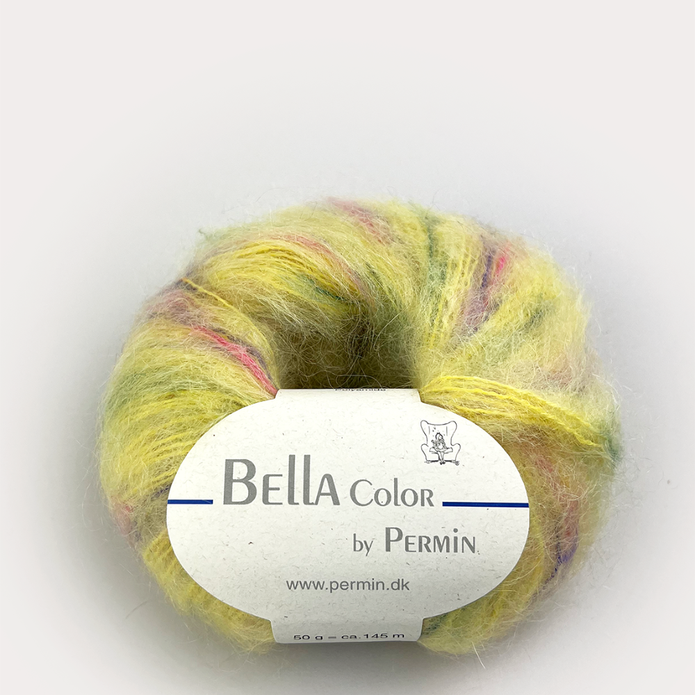 Пряжа для вязания Bella Color 883169, 75% мохер, 20% шерсть, 5% полиамид (50г 145м Дания)