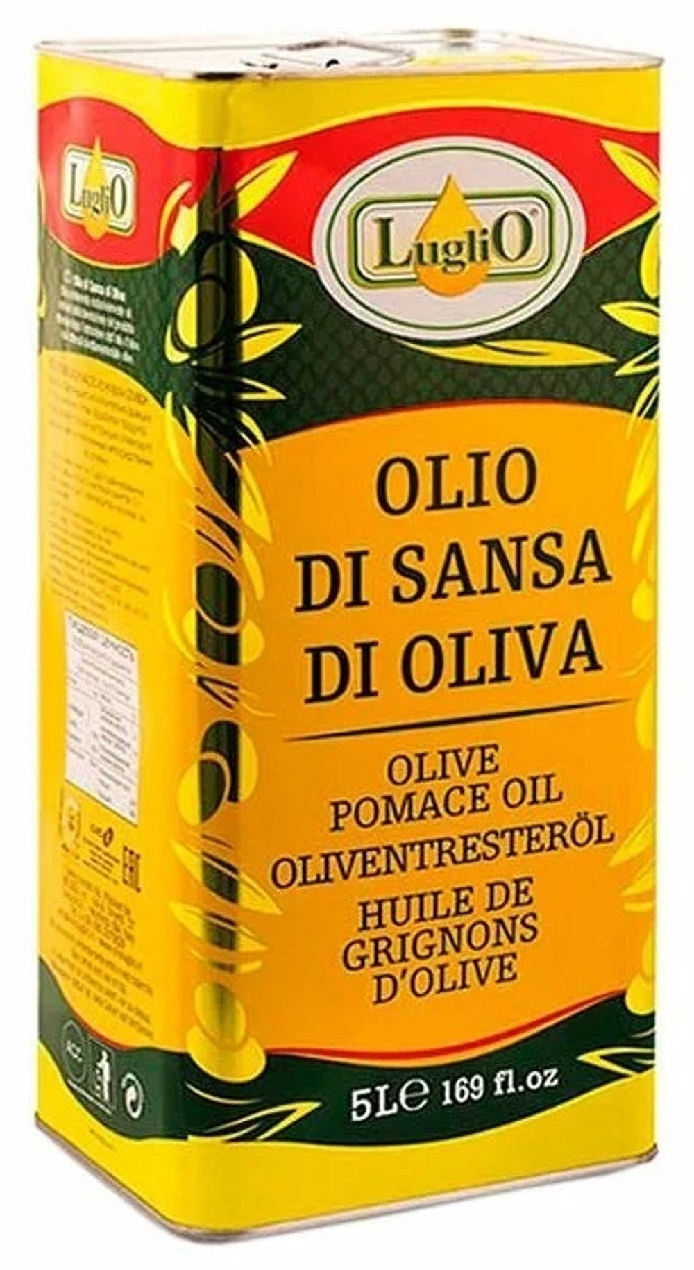 Оливковое масло Luglio рафинированное , 5л, Италия