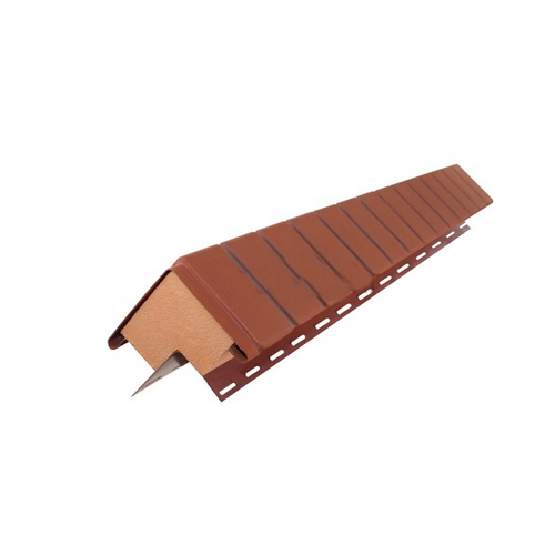 Углы к фасадному термосайдингу Dolomit венецианский кирпич 20 мм Красный