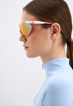 Спортивные очки с диоптриями HILX Domain Shiny White / Pink Lens