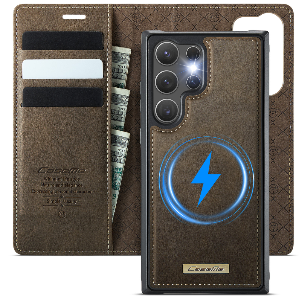 Чехол-кошелек CaseMe 2 in 1 MagSafe Samsung Galaxy S23 Ultra