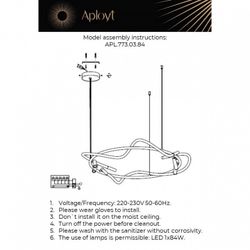 Люстра на штанге Aployt Sindrillon APL.773.03.84