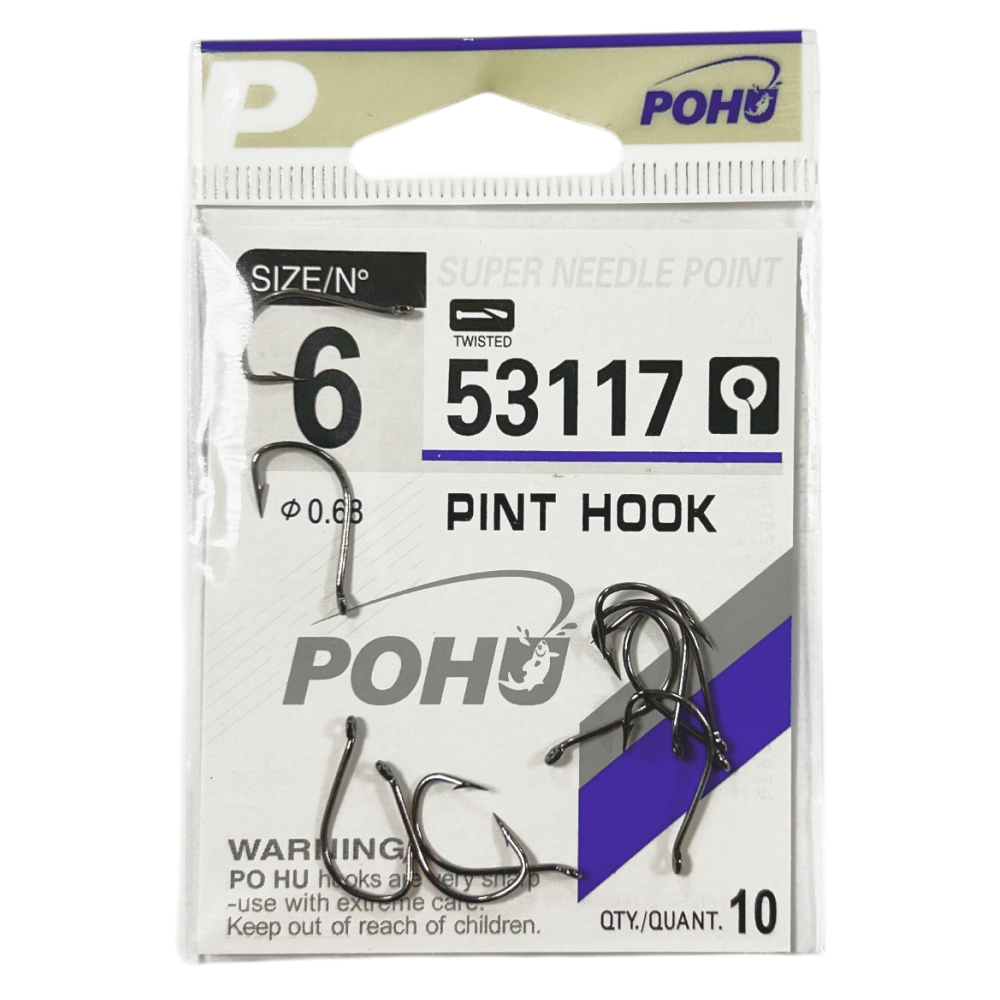 Крючки рыболовные POHU 53117 №6 (УП/10шт)