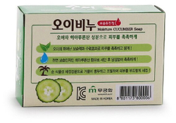 Mukunghwa Soap Мыло огуречное, 100 гр Moisture Cucumber Soap 100g 100гр