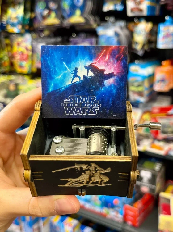 Музыкальная шкатулка детская Star Wars Стар Варс деревянная