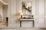 Консоль Garda Decor Эсте(Este) черно, серая 109*40*80 см