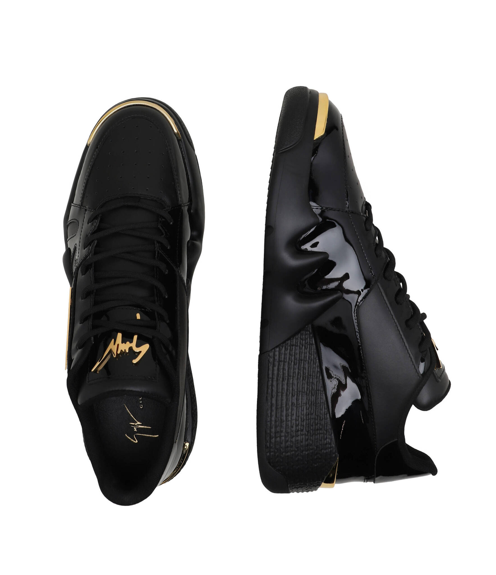 Кожаные кроссовки talon Giuseppe Zanotti - черный(RM40002)