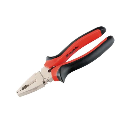 Плоскогубцы Matrix 200 мм с двухкомпонентной рукояткой
