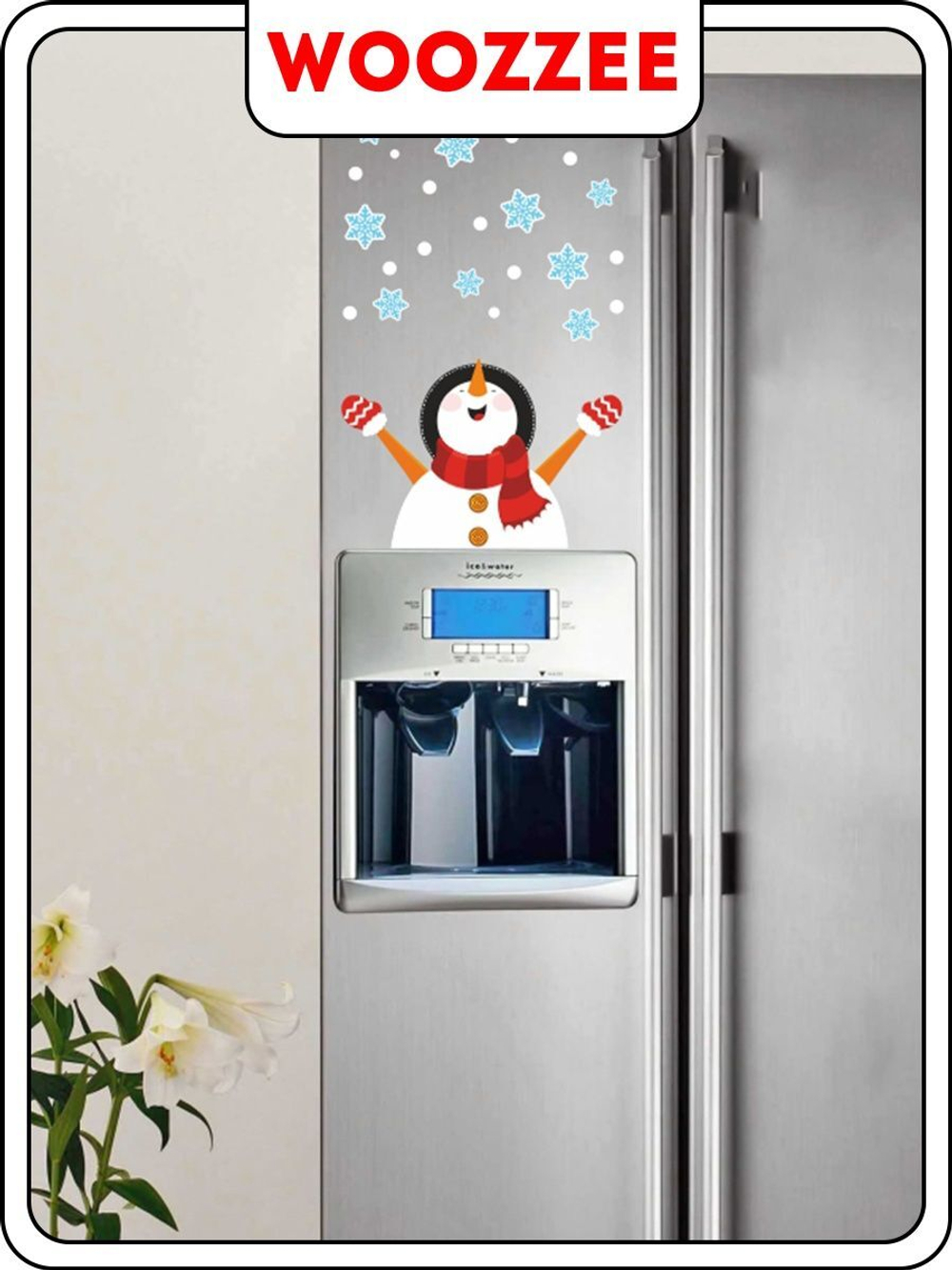 Наклейки-стикеры "Радостный снеговик"