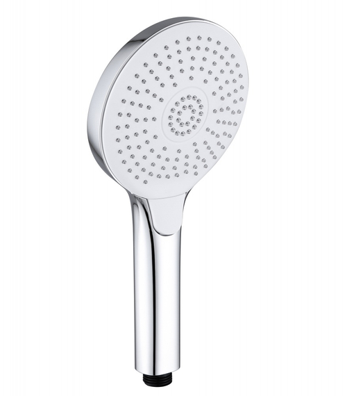 3026 Лейка для душа хром/белый 12.5*26.5см (3-функций, кнопка) HANSEN (50/1шт)