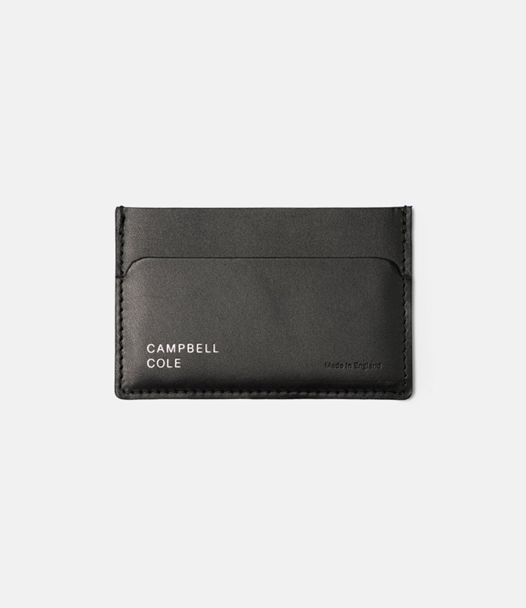 Campbell Cole Grove Card Holder Pebbled Black — картхолдер из кожи