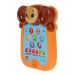 Планшет обучающий "Чебурашка" 90+ песен, стихов, звуков, блистер HT1436-R (Умка)