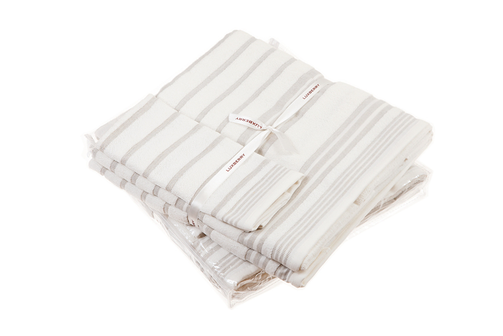 Набор полотенец 3 шт Luxberry SPA 4 белый/льняной Португалия