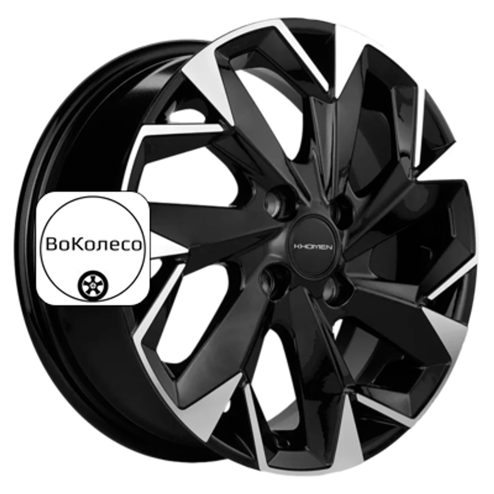 6x15/4x100 ET40 D60,1 KHW1508 (Logan/Sandero) Black-FP Khomen Wheels