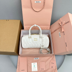 Miu Miu Arcadie Matelasse Nappa Leather Bag 27 cm