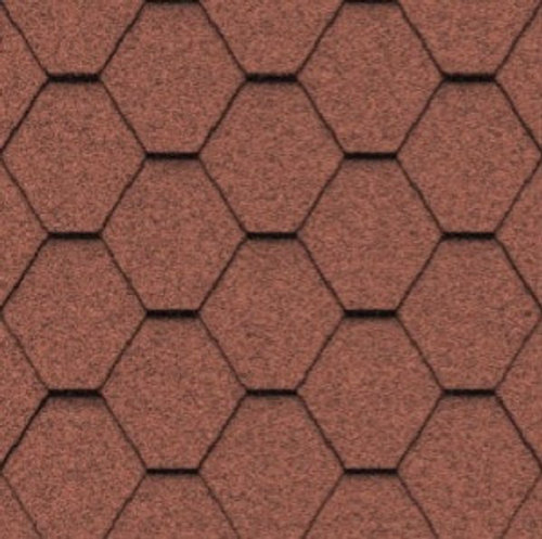 Черепица гибкая Icopal Plano Natur Кирпично-красная