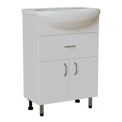 Тумба д/ванной "МИСТРАЛЬ-60" под раковину Уют-60 (Rosa) (ПВХ)