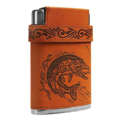 Фляжка Guotai Рыба (фляжка 240мл + 3 стопки) X-BZ