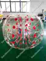 Бампербол ТПУ, диаметр 1 м, с красными держателями