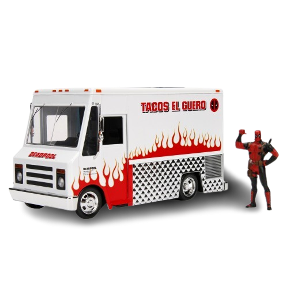 Набор Hollywood Rides Машинка Deadpool Taco Truck W/Deadpool