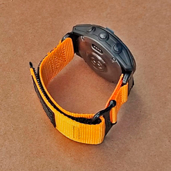 Нейлоновый ремешок Hemsut Rugged 22 мм для Garmin Fenix 7 6 5, Epix Gen 2 47mm, MARQ, Instinct, Forerunner(Оранжевый)