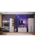 Шкаф-пенал Чарли 5;2 левый кашемир