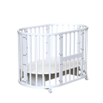 Кроватка детская ВДК Crystal (белый) поперечный маятник
