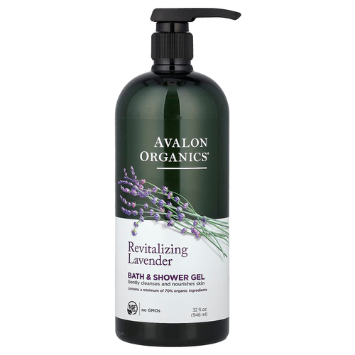 Avalon Organics, гель для ванны и душа, восстанавливающая лаванда, 946 мл (32 жидк. унции)