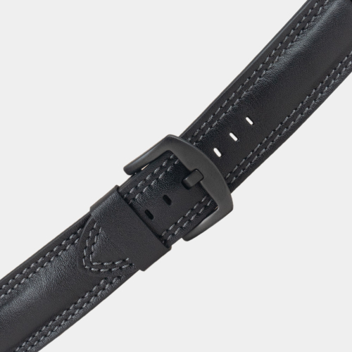 Ремешок для Apple Watch Ultra 49mm из кожи теленка, черного цвета