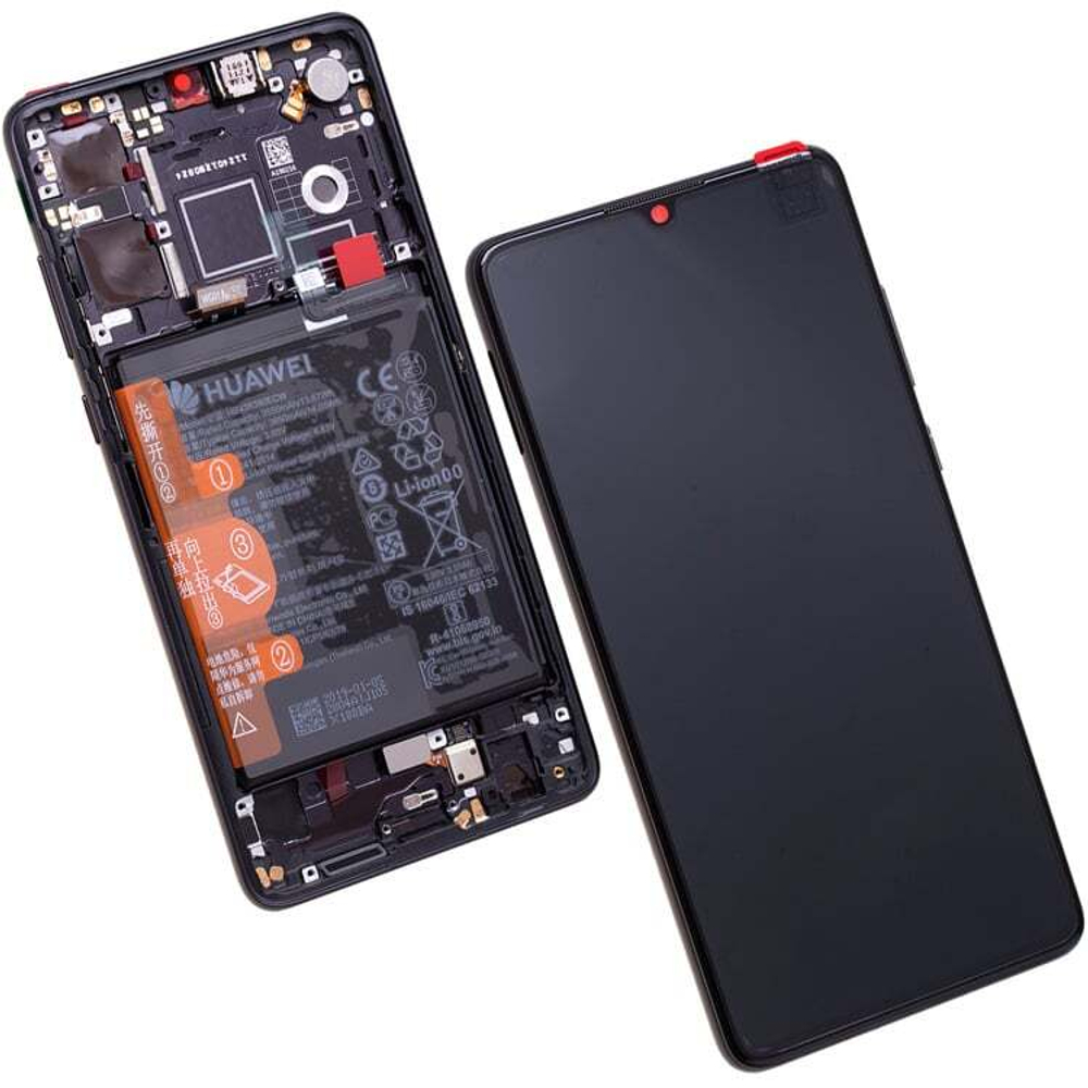Huawei P30 (ELE-L29) / Дисплей (в сборе с тачскрином и аккумулятором) (в рамке) (ORIG-SP)