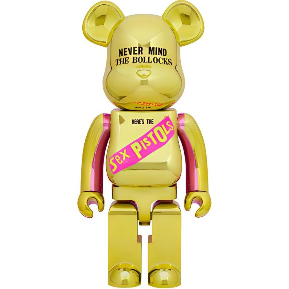 Дизайнерские игрушки BE@RBRICK NEVER MIND THE BOLLOCKS Chrome Ver.1000%, BE@RBRICK-2405-0079