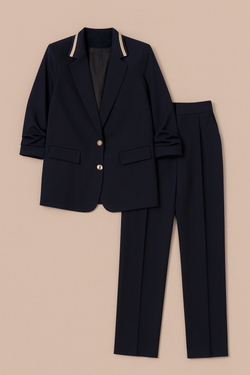 Костюм Holly — navy-blue классика с акцентом на детали