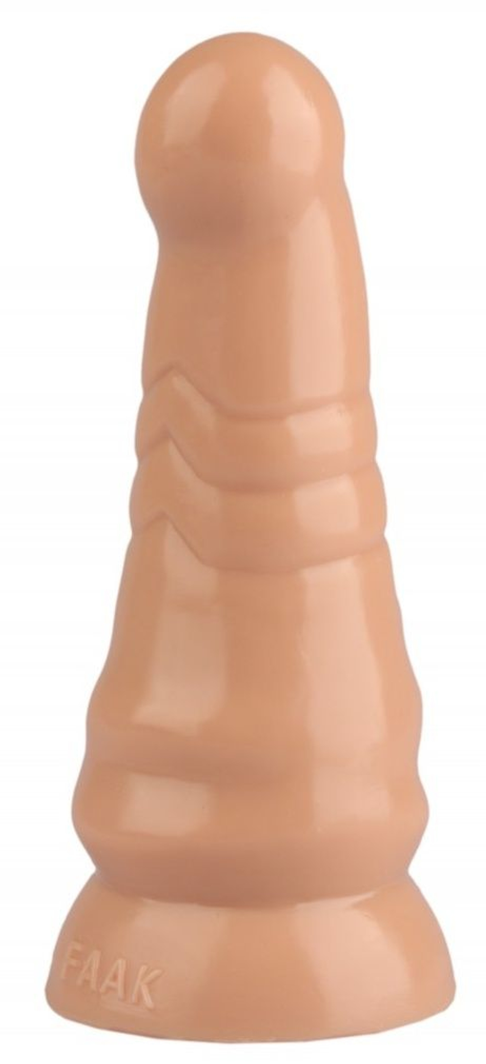 Телесная анальная втулка с круглой головкой - 20 см. (Цвет: телесный)