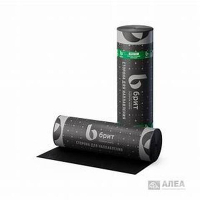 Брит Практик ТПП, материал кровельный (нижний),основа стеклоткань 15м2/рул