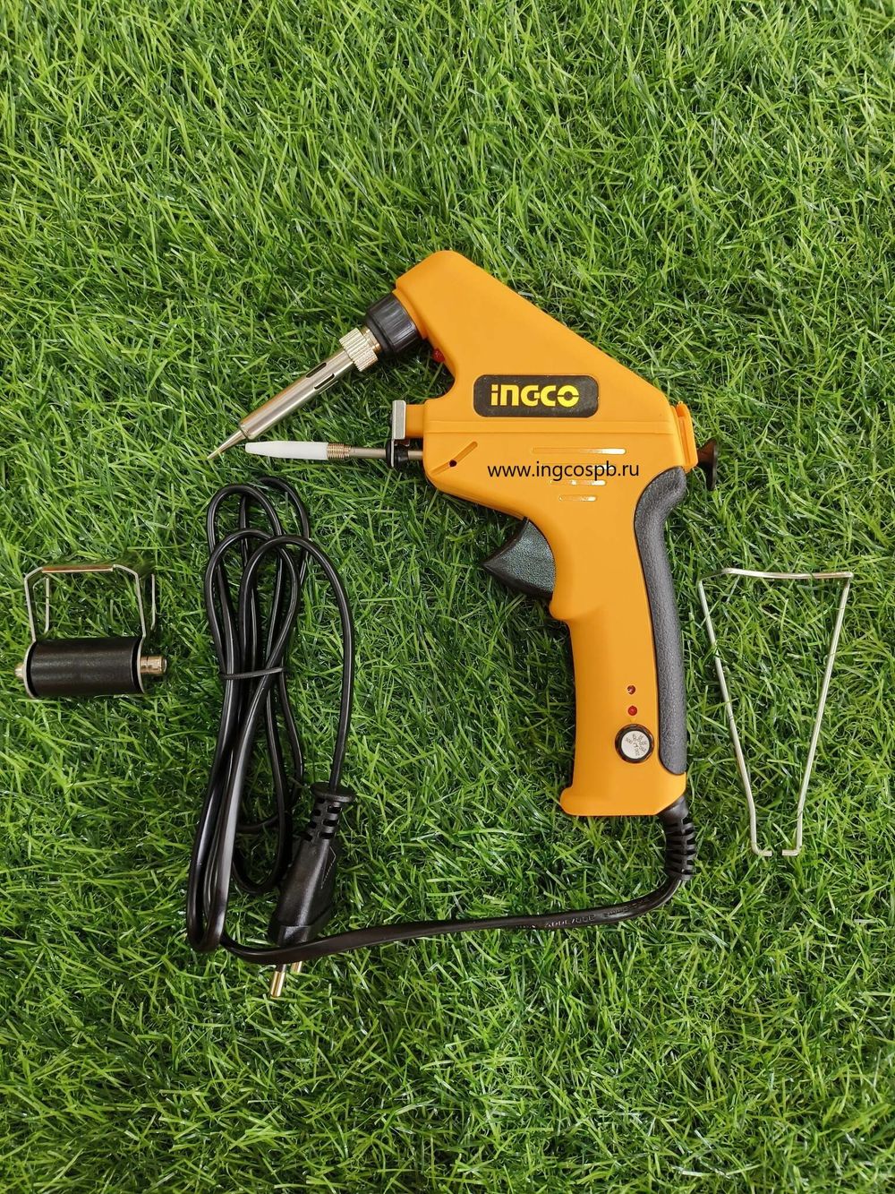 Паяльник с устройством подачи припоя 90 Вт INGCO SI016732 INDUSTRIAL
