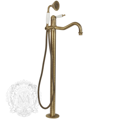 Смеситель для ванны напольный Migliore Oxford 19557 бронза