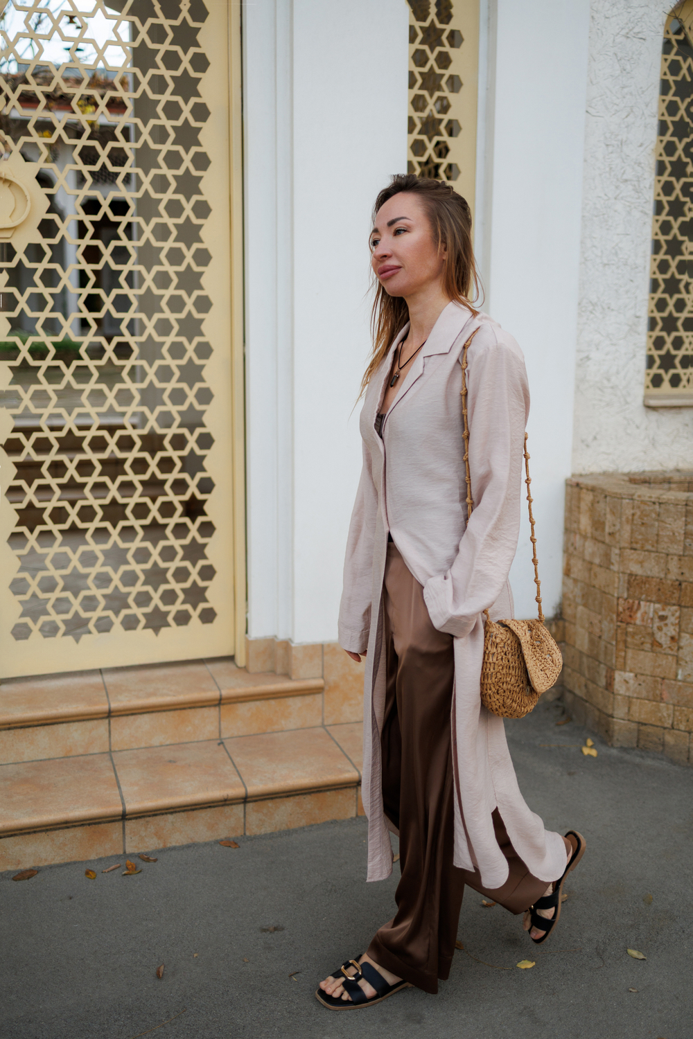 Рубашка длинная "Розовый рассвет"