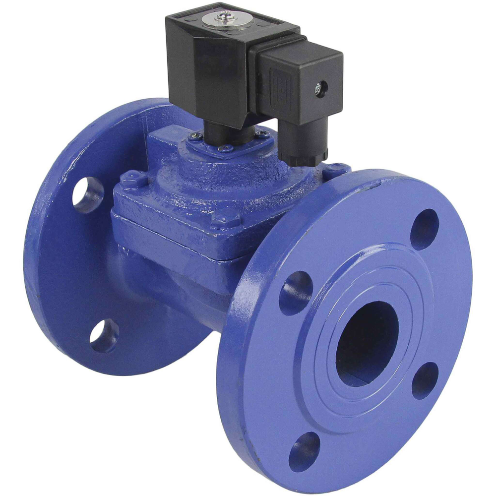 Two way normally closed indirect acting electric solenoid valve Elephant VSF-602E-PU-NC EPDM 110/220V, body material - cast iron, seal - EPDM