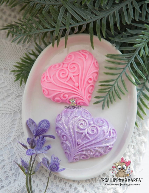 Силиконовая форма Кованное сердце