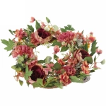 Цветы искусственные венок «Принцесса» 45см нежно-розовый