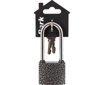 Замок навесной Park ВС3Р50-01, ширина корпуса 50мм, с длинной дужкой