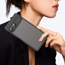 Защитный чехол с боковыми рамками черного цвета для Sony Xperia 10-7, задняя крышка тонированная прозрачная