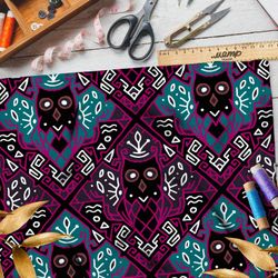Ткань блэкаут ядовитые узоры с сахарными черепами