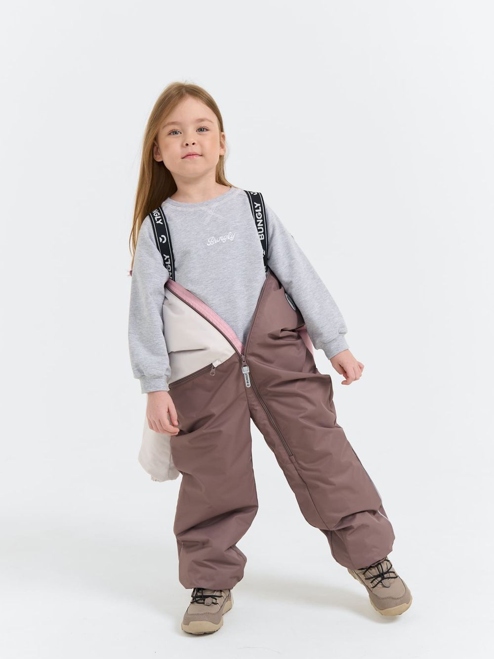 Комбинезон демисезонный Колор блок "Мокко"