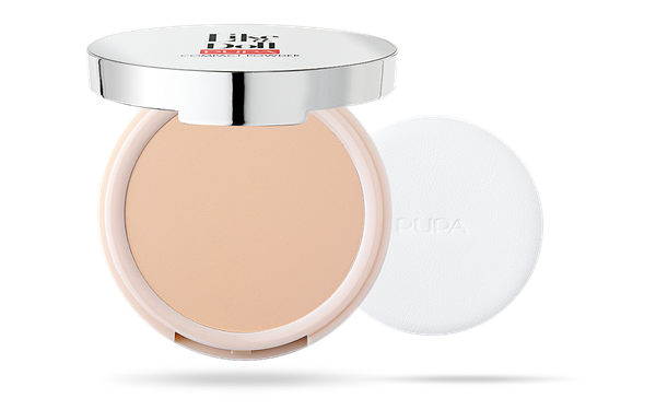 Компактная пудра с эффектом обнажённой кожи PUPA like a doll compact powder 003 natural beige